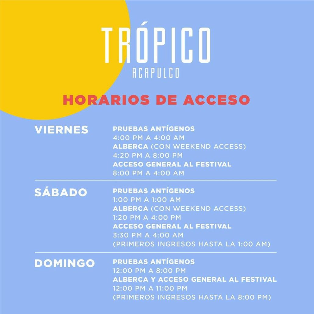 Trópico, Acapulco, festival de música, música, festival, fiesta, beach party