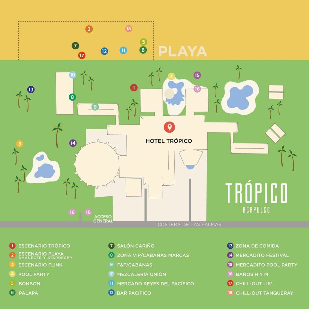 Trópico, Acapulco, festival de música, música, festival, fiesta, beach party