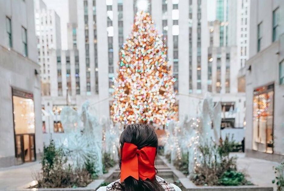 Época, luces, decoraciones navideñas, navidad, árbol de navidad, mundo, impresionantes, festividad, diciembre