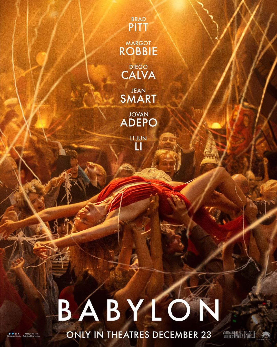 Babylon: Todo lo que tienes que saber sobre la nueva película de Brad Pitt y Margot Robbie