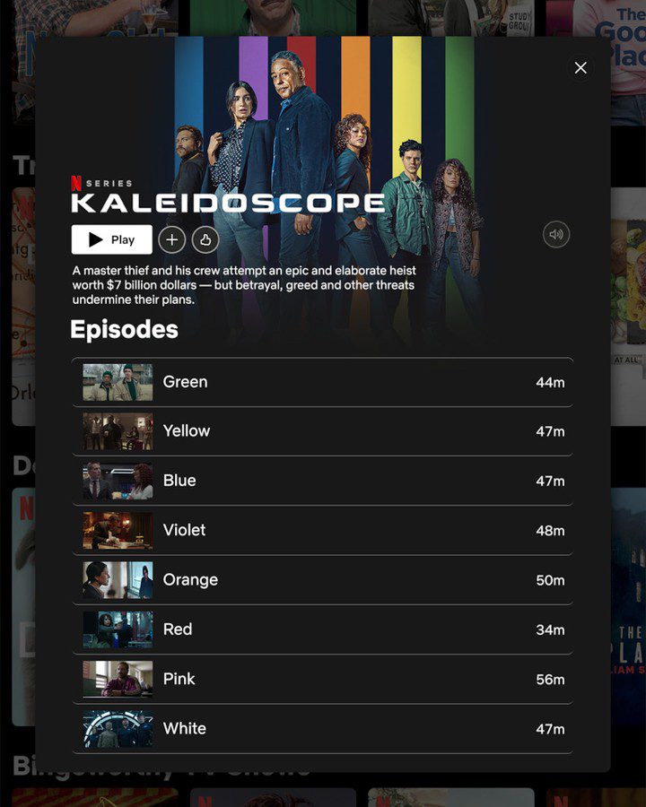 Caleidoscopio: la serie que no tiene orden