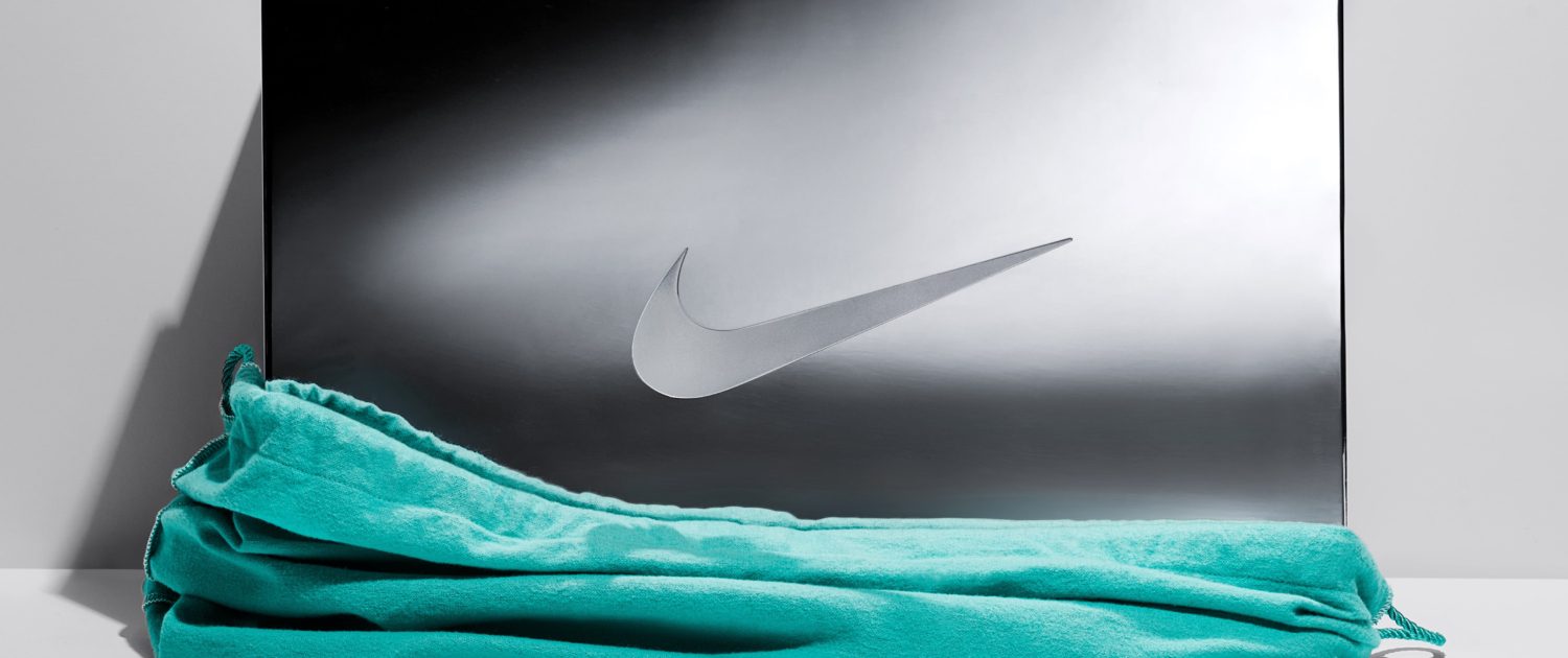 Tiffany & Co., Nike, colaboración, caja de zapatos, lujo