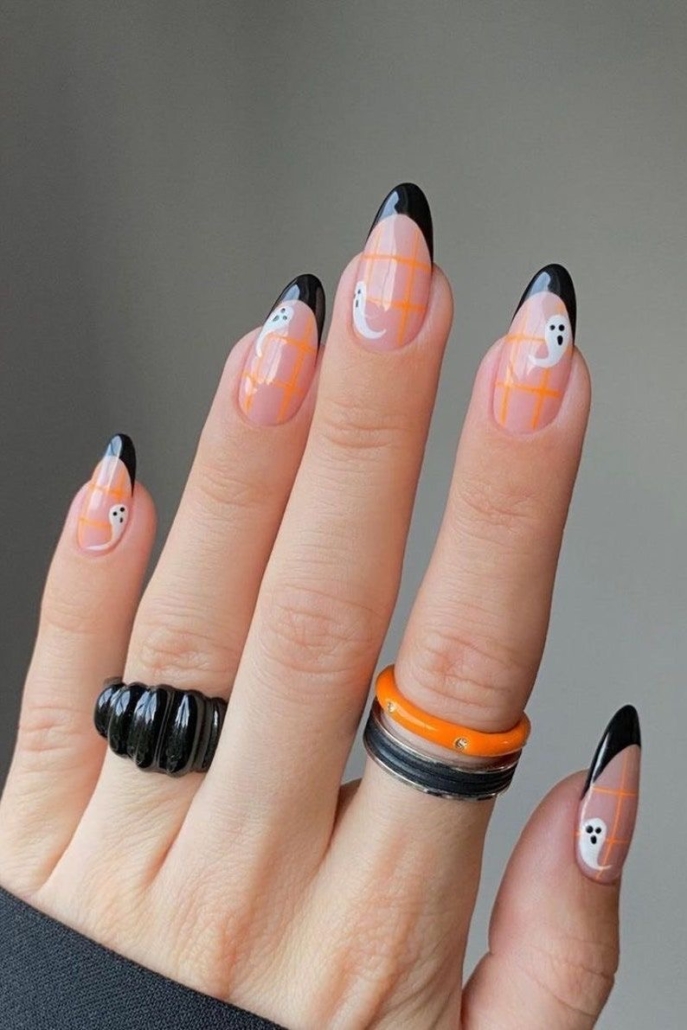 Halloween, uñas, diseño, spooky, inspo