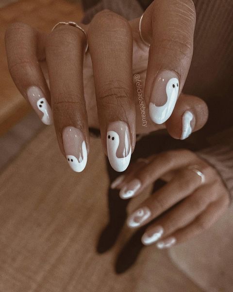 Halloween, uñas, diseño, spooky, inspo