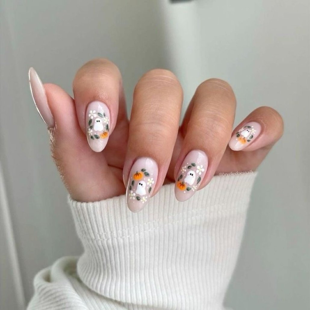 Halloween, uñas, diseño, spooky, inspo